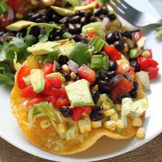 Mexican Chopped Tostada Salad