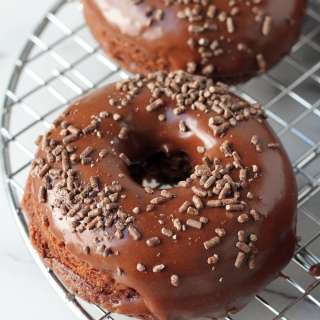Chocolate Sour Cream Donuts