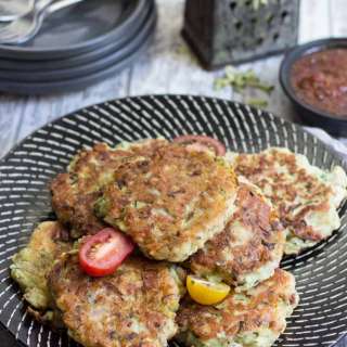 Ham, Zucchini, Ricotta Fritters,Gluten free
