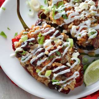 Healthy Habanero Stuffed Poblano Peppers