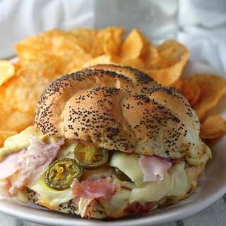 Hot Ham, Swiss, and Jalapeño Sandwiches