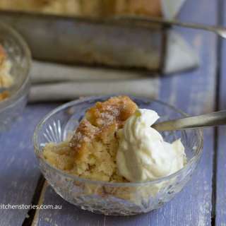 Tray Bake Apple Pudding