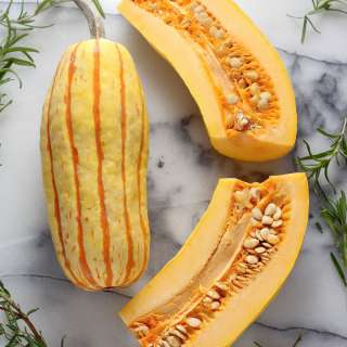 Sweet and Spicy Roasted Delicata Squash