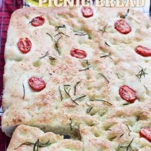 Focaccia , easy bread great for picnics and snacks