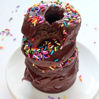Double Chocolate Cake Donuts