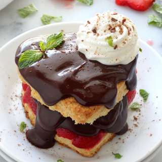 Chocolate Covered Strawberry Shortcakes