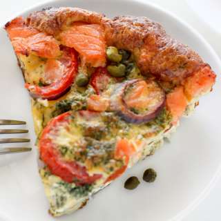 Smoked Salmon Frittata