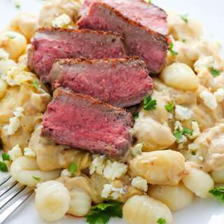 Steak and Blue Cheese Alfredo Gnocchi