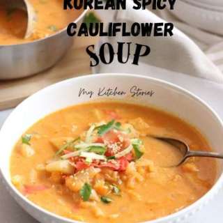 Spicy Korean Cauliflower Soup
