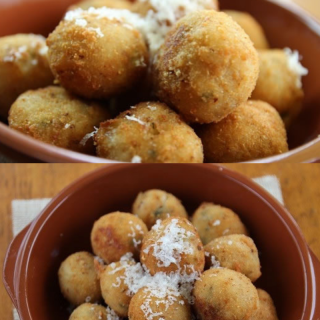 Tiny Arancini with Tonnato Sauce