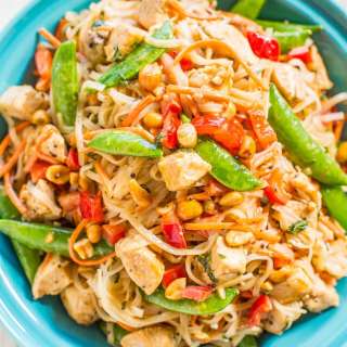 Peanut Chicken with Peanut Noodles