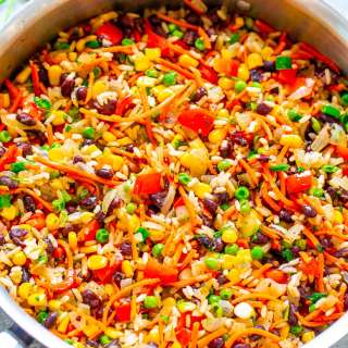 Very Veggie Rice and Beans