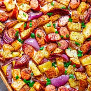 Sheet Pan Sausage and Potatoes