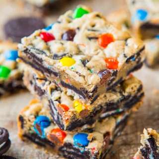 Loaded M&M's Oreo Cookie Bars