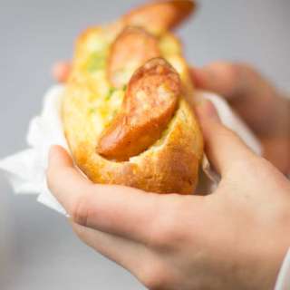 Egg, Mozzarella and Kransky Breakfast Rolls
