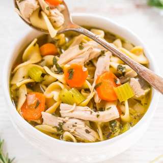 30-Minute Leftover Turkey Noodle Soup
