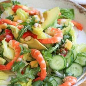 Prawn Salad, Avocado Mango Salsa