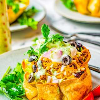 Beef Taco Salad Bowls