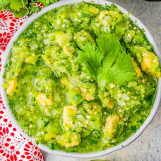 Chunky Tomatillo Avocado Salsa