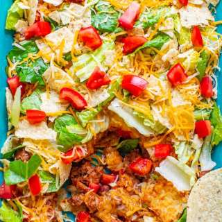 Layered Beef Taco Salad