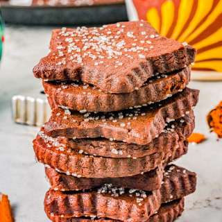 Mexican Chocolate Shortbread Cookies