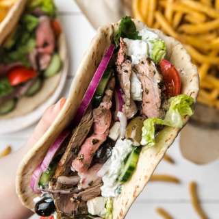 Leftover Lamb Pita Board