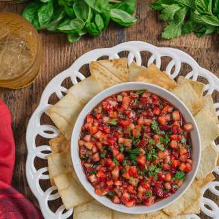 Strawberry Salsa with Balsamic and Herbs