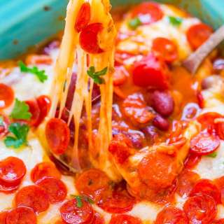Pepperoni Pizza Baked Beans
