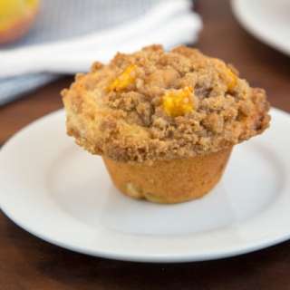 Peach Crumb Muffins