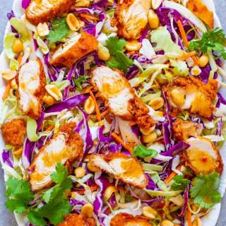 Crunchy Thai Peanut Salad with Chicken