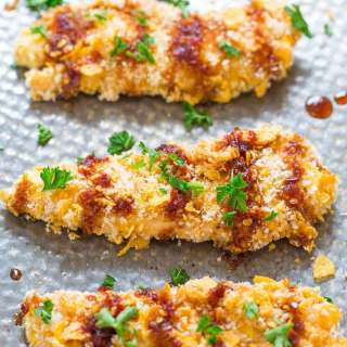 Kicked Up Cornflake Chicken