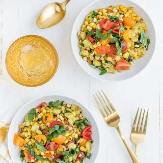 Simple Sweet Corn Succotash