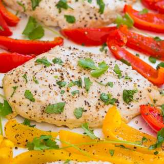 Sheet Pan Chili Lime Ranch Chicken and Peppers
