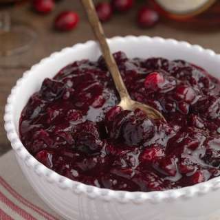 Brandied Cherry Cranberry Sauce