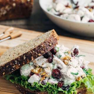 Cranberry Chicken Salad with Walnuts