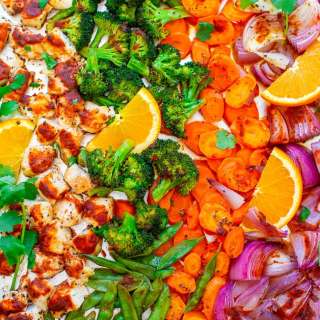 Sheet Pan Orange Ginger Chicken and Vegetables