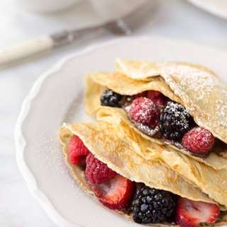Crepes with Nutella and Fruit