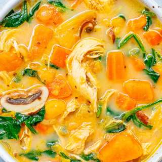 Creamy Sweet Potato Chicken Soup