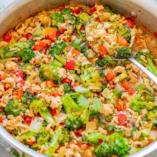 Sweet Chili Ground Chicken and Broccoli Stir Fry