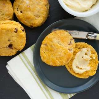 Sweet Potato Biscuits with Maple Bacon