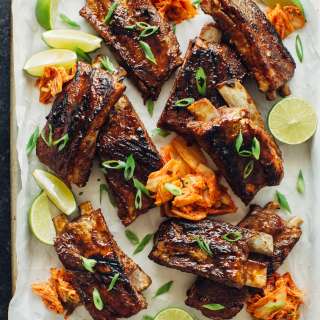 Coca-Cola and Kimchi Glazed Ribs