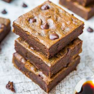 Soft and Chewy Gingerbread Molasses Chocolate Chip Bars