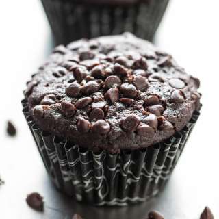 Triple Chocolate Zucchini Muffins