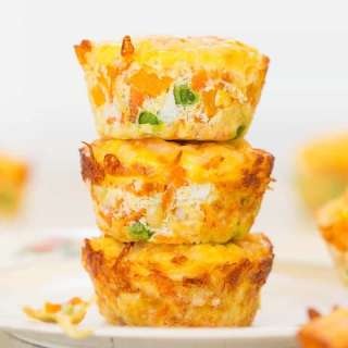 100-Calorie Cheese, Vegetable and Egg Muffins