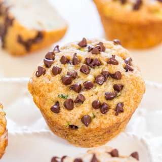 Banana Zucchini Chocolate Chip Muffins