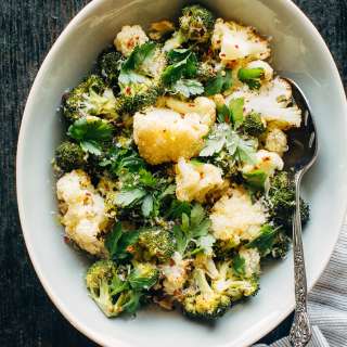 Roasted Broccoli and Cauliflower