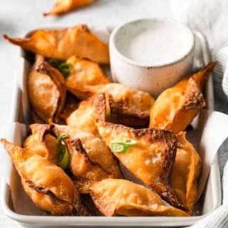 Air Fryer Buffalo Chicken Wontons