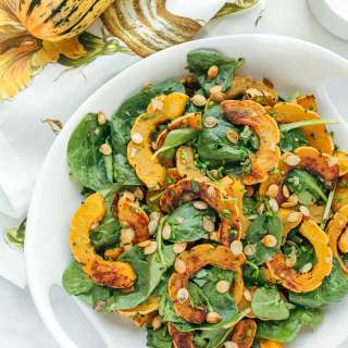 Delicata Squash with Brown Butter Vinaigrette