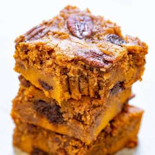 Soft Cake Mix Pumpkin Bars