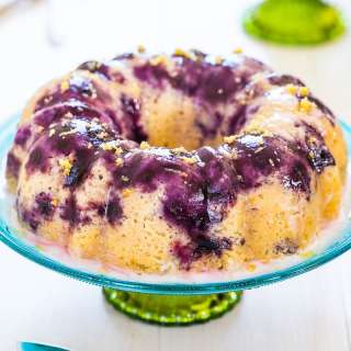 Lemon Blueberry Bundt Cake with Lemon Glaze
